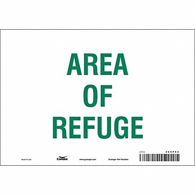 Safety Sign 7 in x 10 in Vinyl