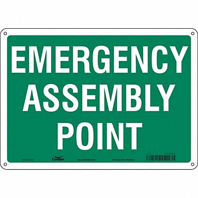 Safety Sign 10 in x 14 in Aluminum