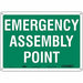 Safety Sign 10 in x 14 in Polyethylene