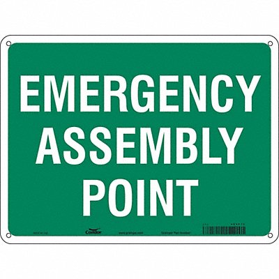 Safety Sign 18 in x 24 in Polyethylene