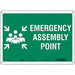 Safety Sign 10 in x 14 in Aluminum