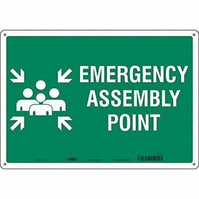 Safety Sign 14 in x 20 in Polyethylene