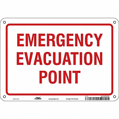Safety Sign 7 in x 10 in Aluminum