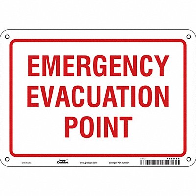 Safety Sign 7 in x 10 in Polyethylene