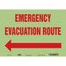 J9664 Safety Sign 10 in x 14 in Glow Vinyl