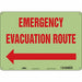 J9664 Safety Sign 10 in x 14 in Polyethylene
