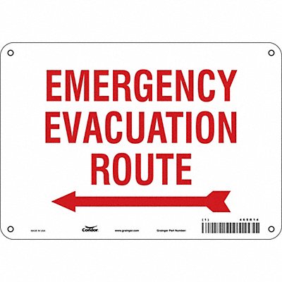 Safety Sign 7 in x 10 in Aluminum