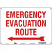 Safety Sign 10 in x 14 in Aluminum