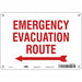Safety Sign 7 in x 10 in Polyethylene