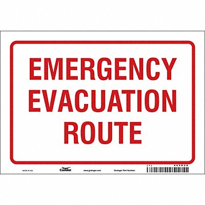 Safety Sign 7 in x 10 in Vinyl
