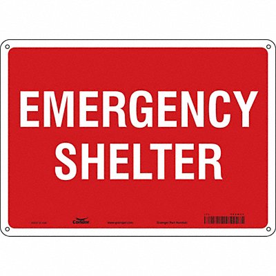 Safety Sign 10 in x 14 in Polyethylene