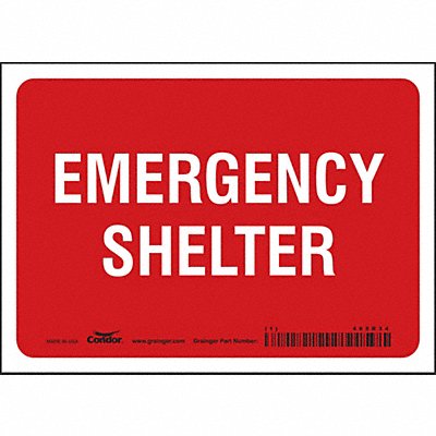 Safety Sign 5 in x 7 in Vinyl