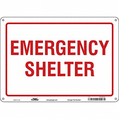 Safety Sign 10 in x 14 in Polyethylene