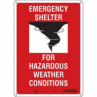 Safety Sign 14 in x 10 in Aluminum