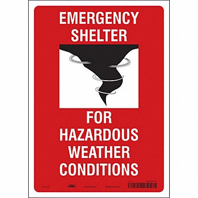 Safety Sign 14 in x 10 in Vinyl