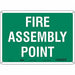Safety Sign 10 in x 14 in Aluminum