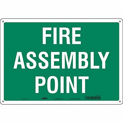 Safety Sign 14 in x 20 in Aluminum