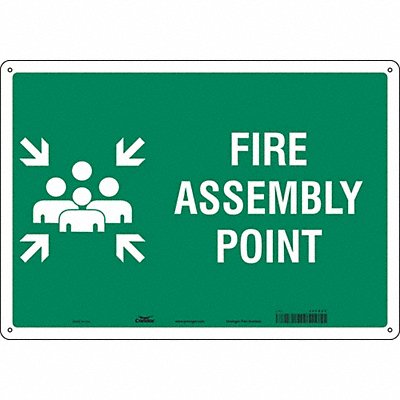 Safety Sign 14 in x 20 in Polyethylene