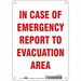 Safety Sign 10 in x 7 in Aluminum