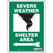 Safety Sign 14 in x 10 in Polyethylene
