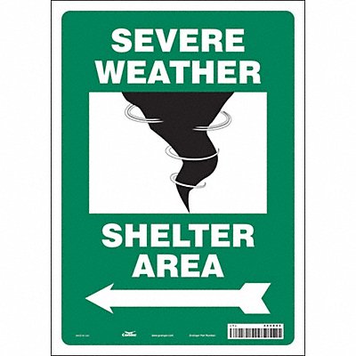 Safety Sign 14 in x 10 in Vinyl