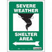 Safety Sign 14 in x 10 in Vinyl