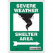 Safety Sign 10 in x 7 in Aluminum