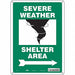 Safety Sign 14 in x 10 in Polyethylene