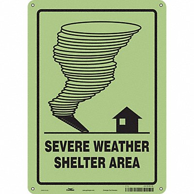 Safety Sign 14 in x 10 in Polyethylene
