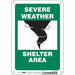 Safety Sign 10 in x 7 in Aluminum