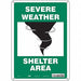Safety Sign 14 in x 10 in Aluminum