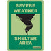 Safety Sign 14 in x 10 in Polyethylene