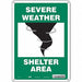 Safety Sign 14 in x 10 in Vinyl