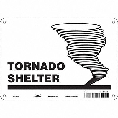 Safety Sign 7 in x 10 in Aluminum