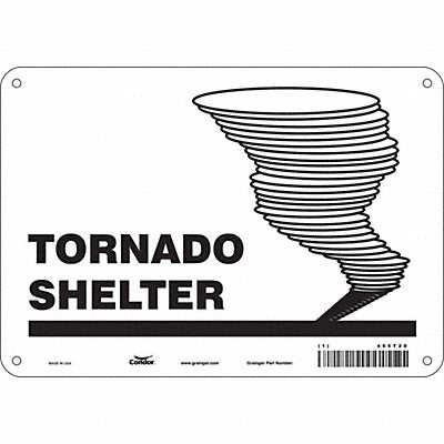 Safety Sign 7 in x 10 in Polyethylene