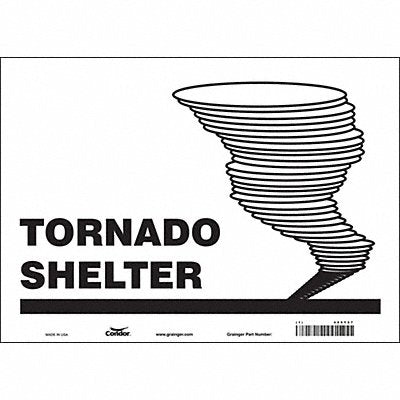Safety Sign 10 in x 14 in Vinyl