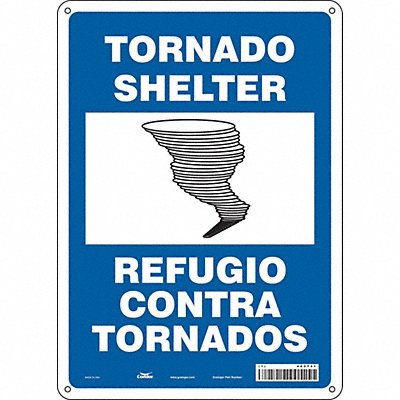 Safety Sign 14 in x 10 in Polyethylene