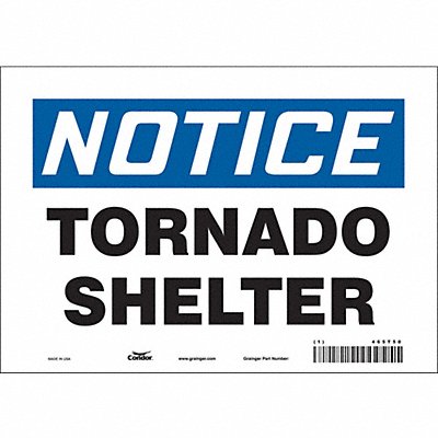 Safety Sign 7 in x 10 in Vinyl