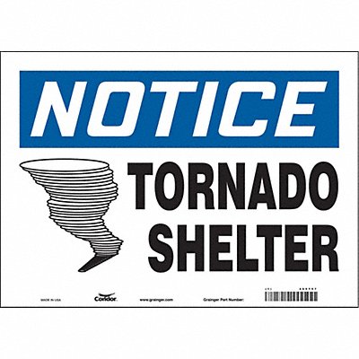 Safety Sign 10 in x 14 in Vinyl