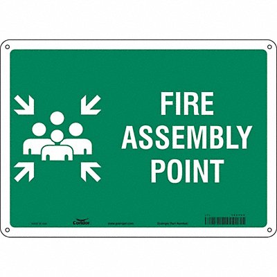 Safety Sign 10 in x 14 in Aluminum