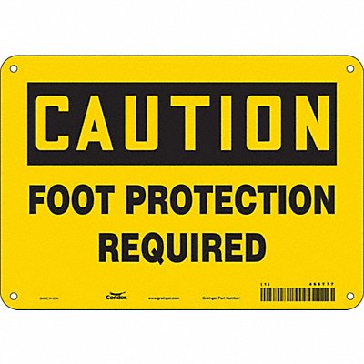 Safety Sign 7 in x 10 in Aluminum
