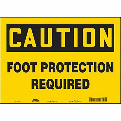 Safety Sign 10 in x 14 in Vinyl