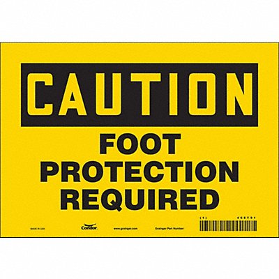 Safety Sign 7 inx10 in Vinyl