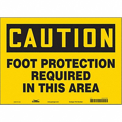 Safety Sign 10 inx14 in Vinyl