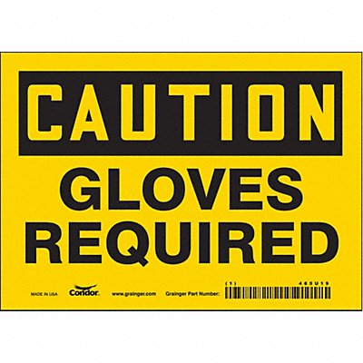 Safety Sign 5 inx7 in Vinyl