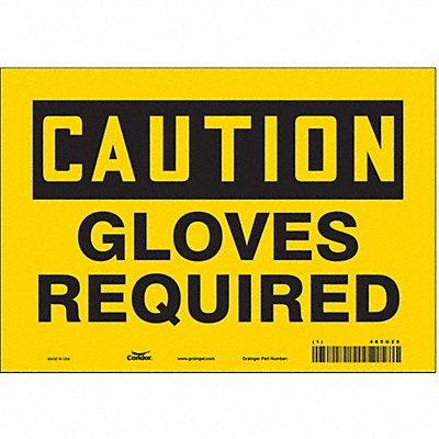 Safety Sign 7 in x 10 in Vinyl