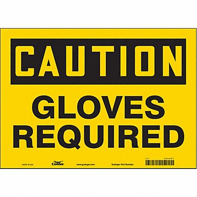 Safety Sign 10 in x 14 in Vinyl
