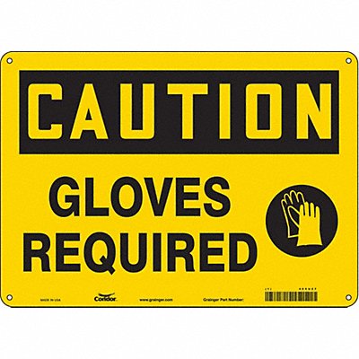 Safety Sign 10 inx14 in Polyethylene