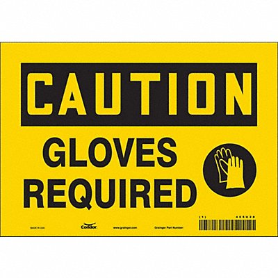 Safety Sign 7 inx10 in Vinyl