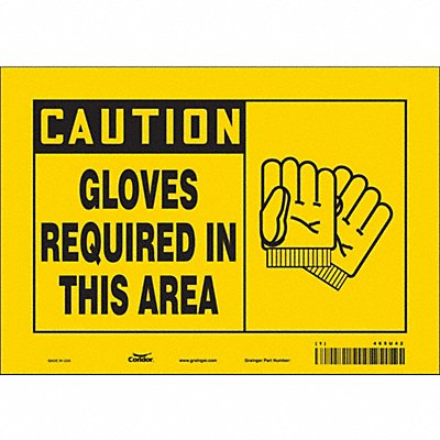 Safety Sign 7 in x 10 in Vinyl